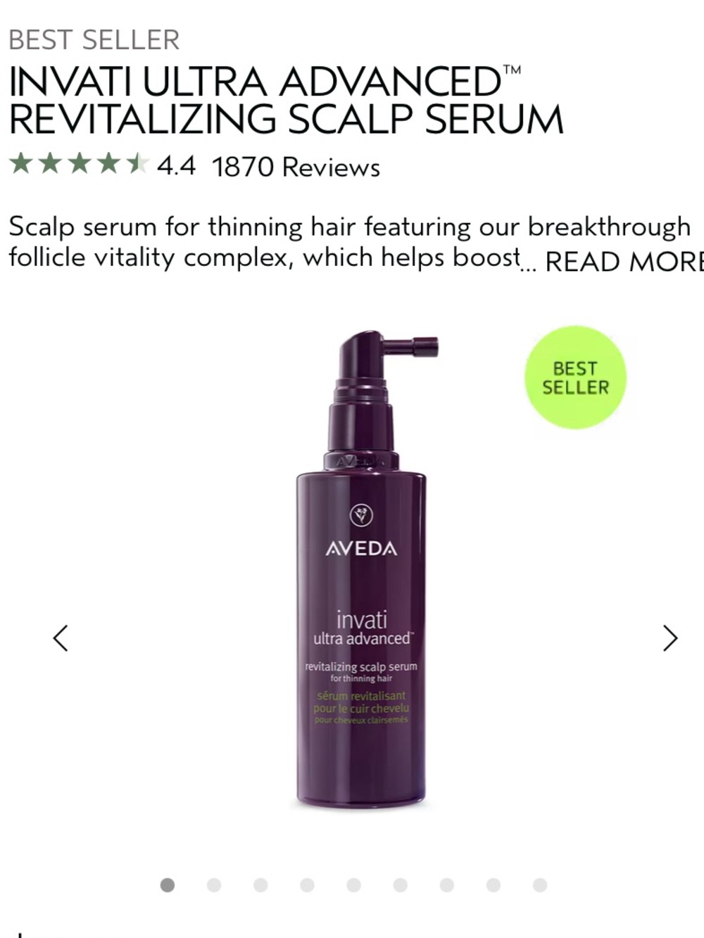 AVEDA Invati Advanced Scalp Revitalizer for Thinning Hair - Picture 2 of 10